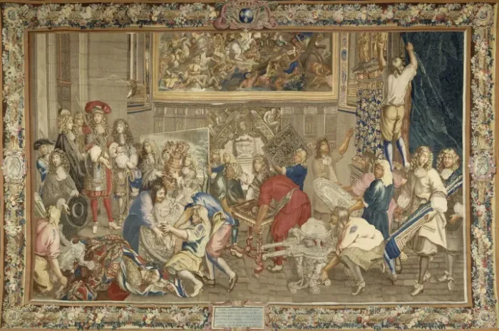 Histoire du Roy : Le Roy Louis XIV visitant les Manufactures des Gobelins Histoire du Roy : Le Roy Louis XIV visitant les Manufactures des Gobelins