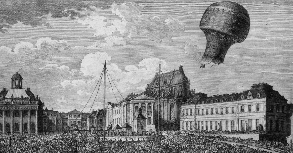 hot air balloon history