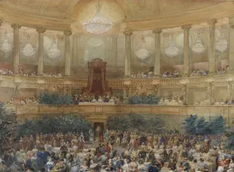 Diner given by Napoleon III for Queen Victoria