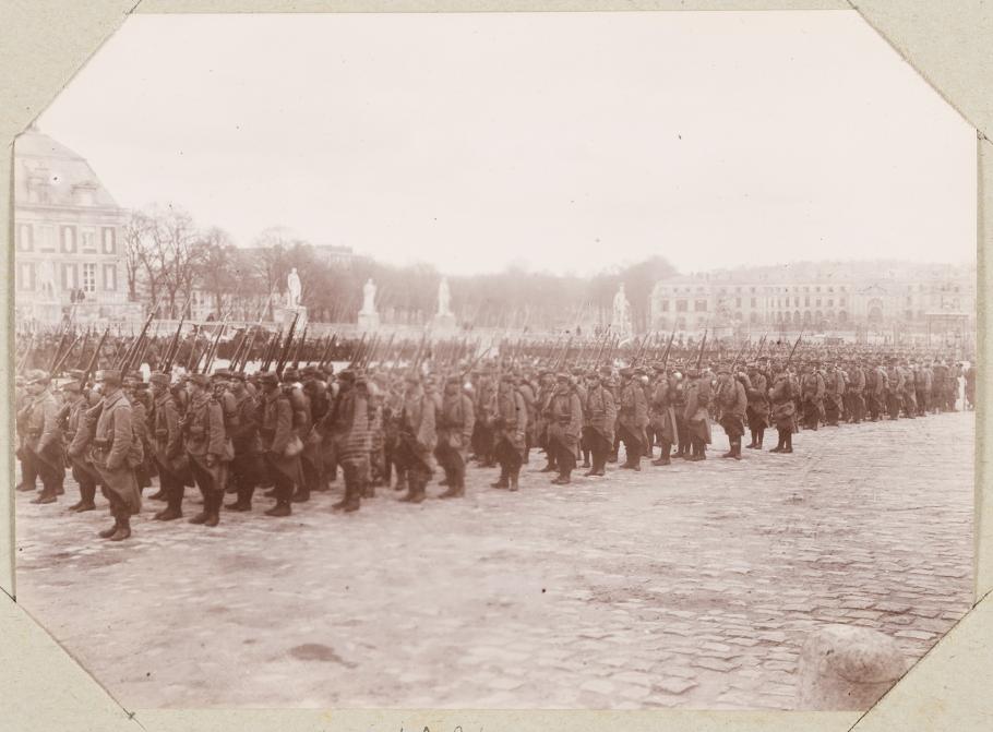 Military parade in the Honour Courtyard