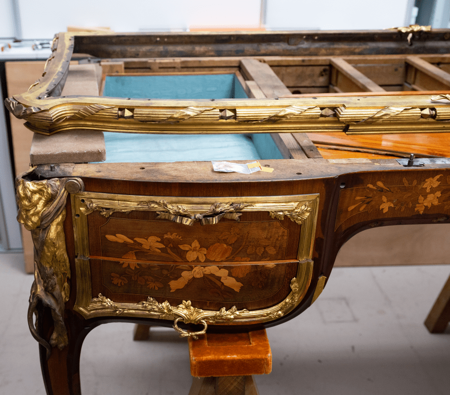 Détail du bureau du roi