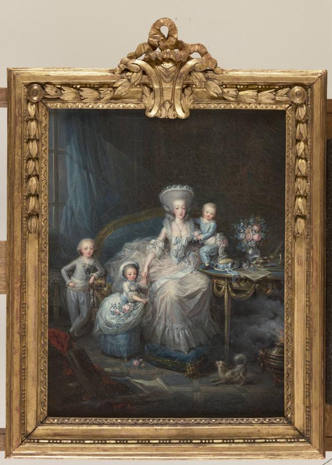 Portrait of Marie-Thérèse of Savoie, countess of Artois and her children, Charles Le Clercq, around 1780