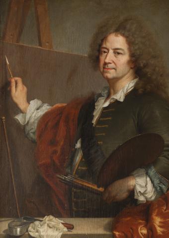 Portrait of Louis XIV of France, known as Louis the Great or the Sun King  (1638-1715), painting by Hyancinthe Rigaud (1659-1743)