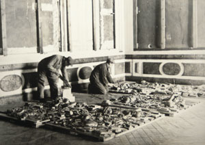 Dépose et emballage des décors sculptés dans les appartements intérieurs