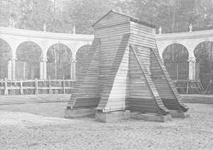 Bosquet de la Colonnade après les mesures de défense passive